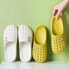 Chaussures à Trous Printemps Été pour Femmes, Style Coréen, Tenue d'Étudiant, Tenue d'Intérieur, Tenue d'Extérieur, Antidérapantes, Confortables, Ajourées, Respirantes, Claquettes