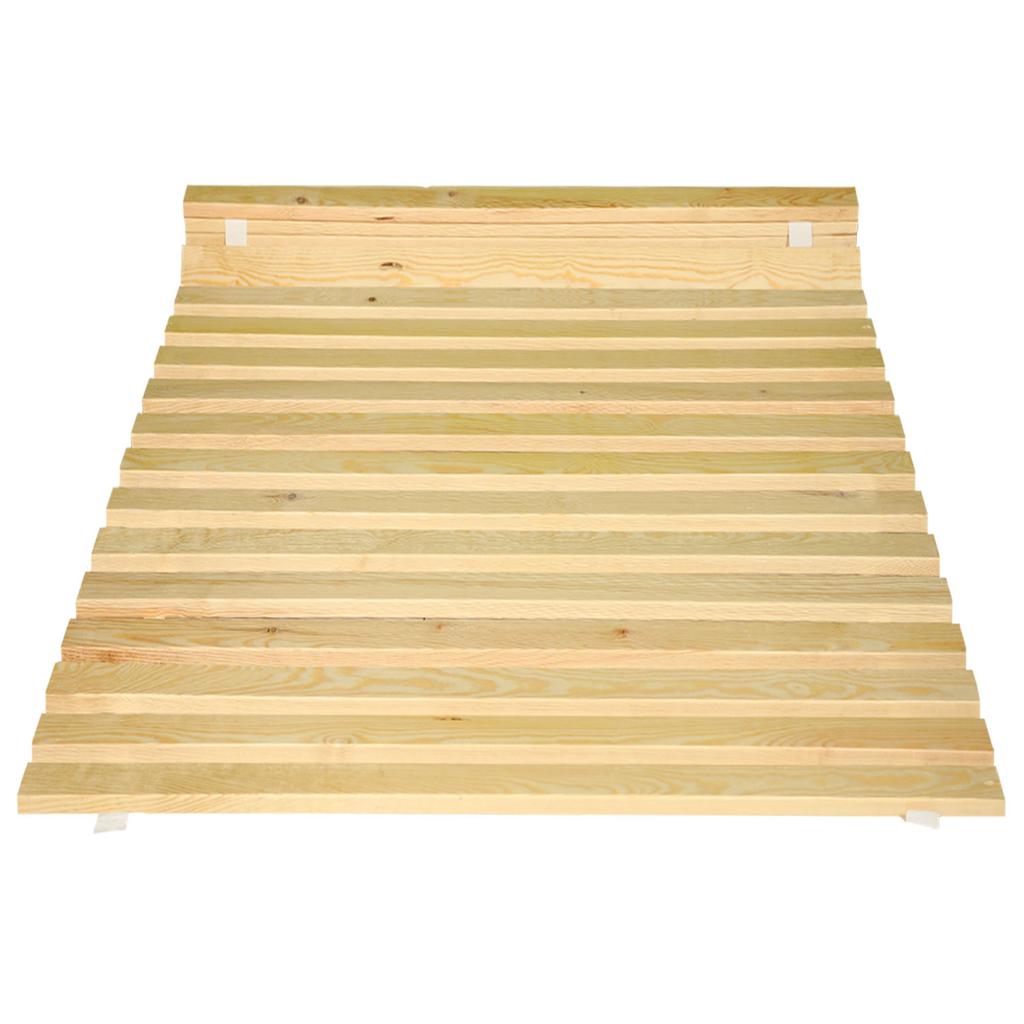 Wooden Bed Frame With Slats On A Mattress Strap 100 X 200 Cm