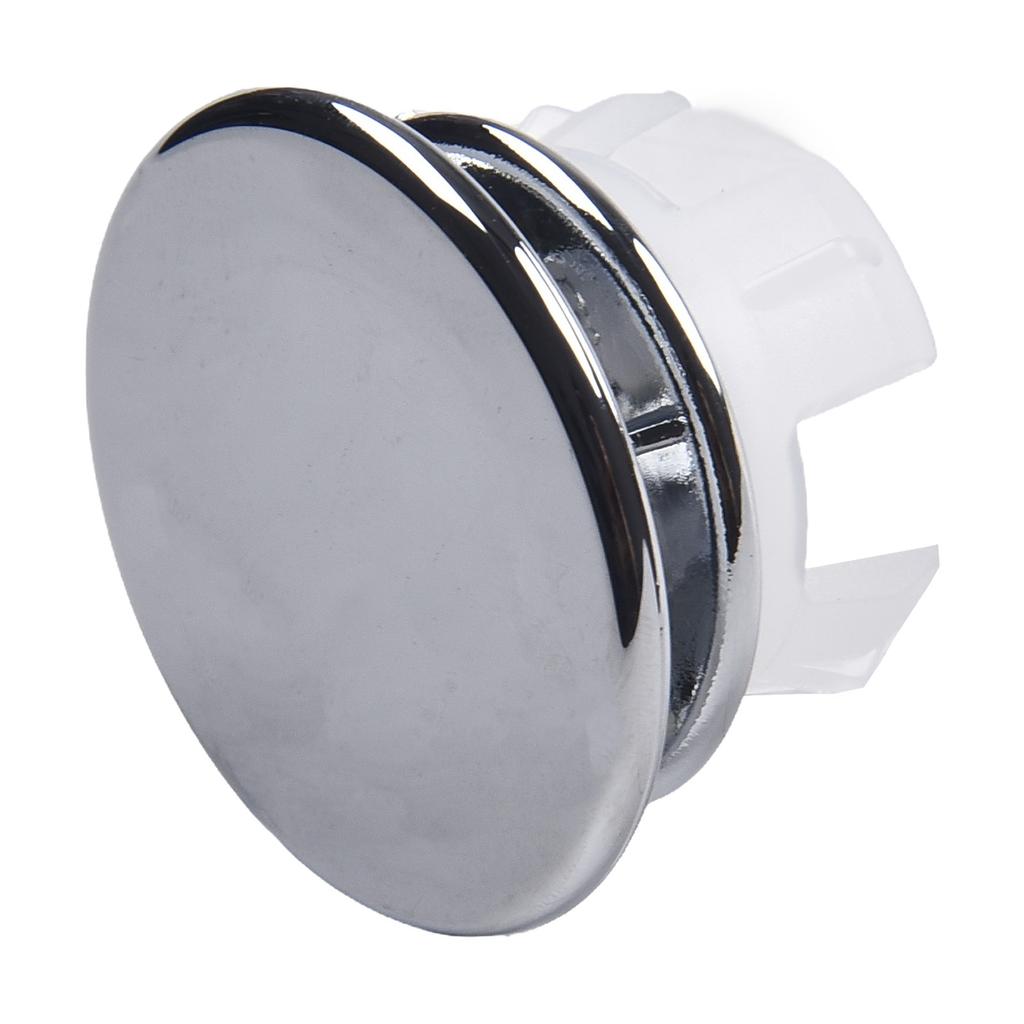 Chrome Durabile High Quality Long-lasting Hole Overflow Cover Universial Bathroom Convenient 2*Cover 33*11.8mm