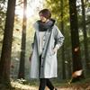 Women's Trench Hoodie Jacket Oversized Windbreaker Jacket Coat Long Sleeve Cotton Loose Fit Fall