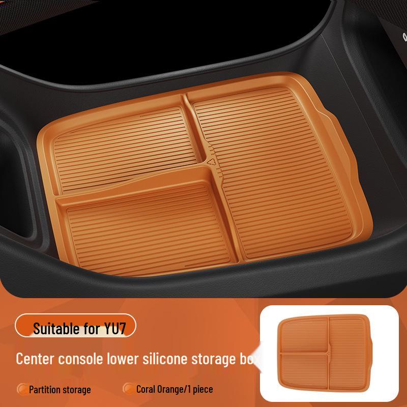 

Xiaomi YU7 Armrest Box Silicone Pad & Storage Organizer for Car Interior Xiaomi YU7