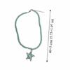 Acrylic Starfish Dots Necklace Bohemian Dopamine Starfish Beads Choker Photography Props Street Jewelry Summer Clavicle Chain
