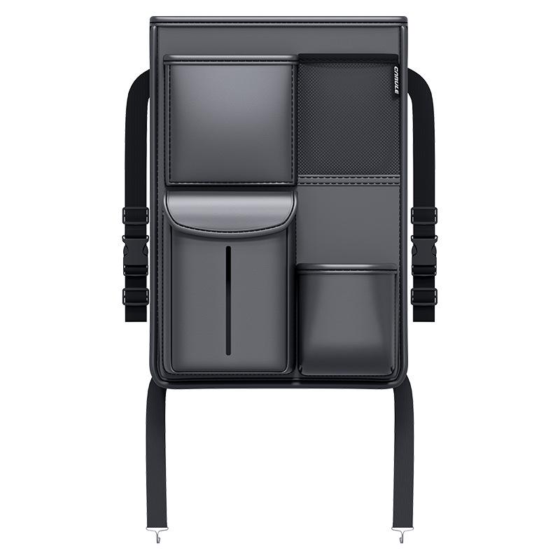 

Car Back Seat Hanging Storage Bag with Mesh Pocket - Anti-Child Design чёрный