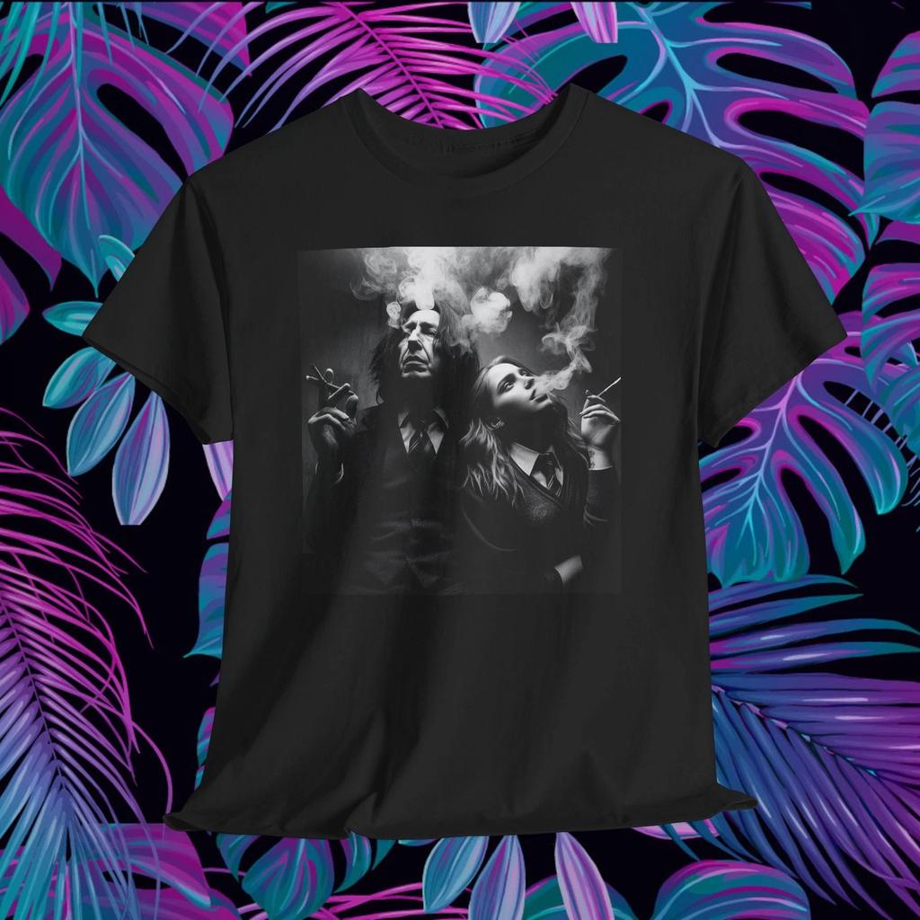Harry Potter T-Shirt, Professor Snape and Hermione Granger Smoking, Wizard Movie