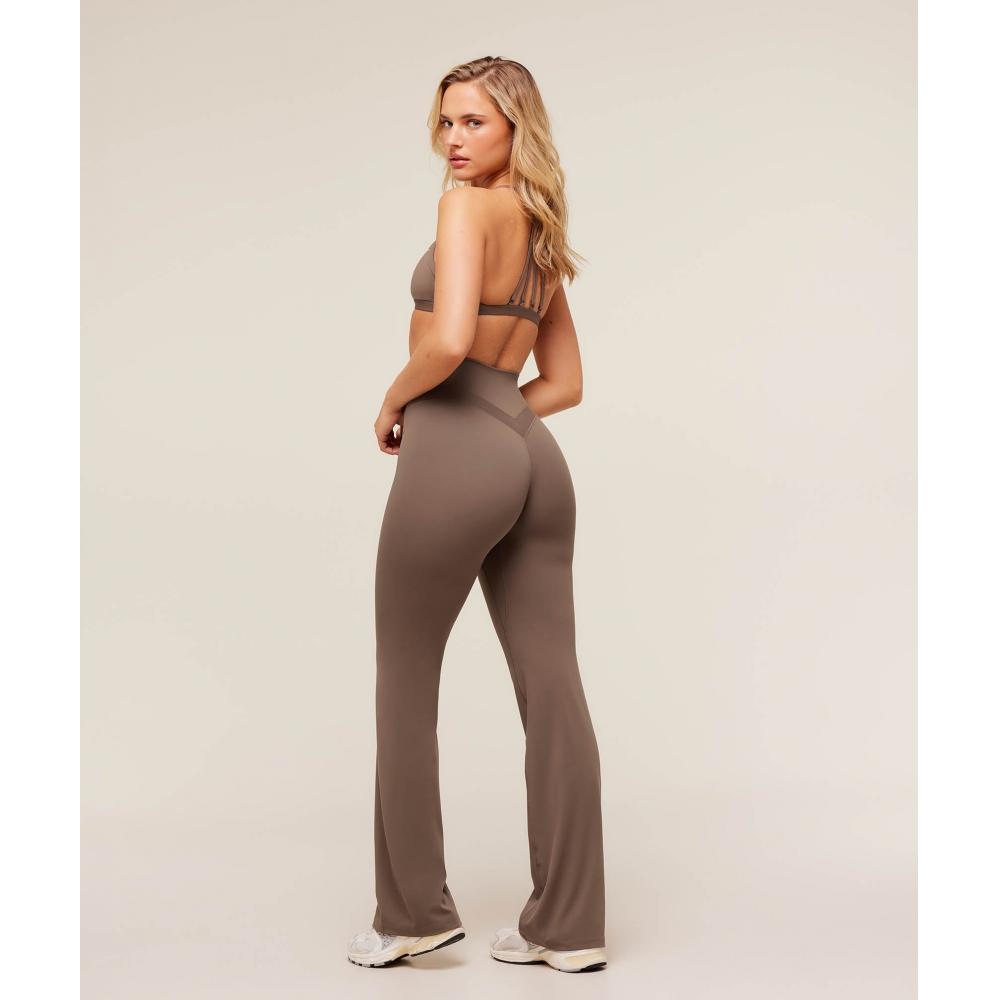 Gymshark Whitney Tall Flared Leggings Soft Brown B4c1t Nbzv