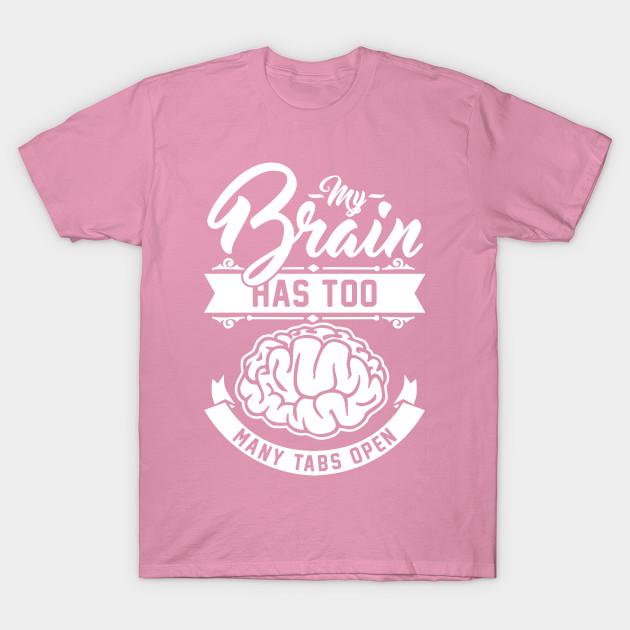 

Жіноча футболка Мій мозок має забагато відкритих вкладок Принт Хараджуку Каваї Футболка Літня з коротким рукавом Жіноча футболка Топ