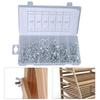 150pcs Steel Nut Assortment Set Multiple Size Hardware Fasteners with Storage for Home Improvement & Hardware Projects
