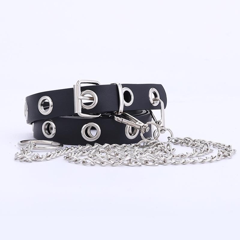 Punk Belt Woman, Wind Concave Corn Belt Woman, Decorative Chain Belt Tide