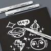 1Piece White Marker Pens Waterproof Ink For Tires Fabric Wood Leather Long-Lasting Graffiti Painting & Art Pens Erasable Gel Pens