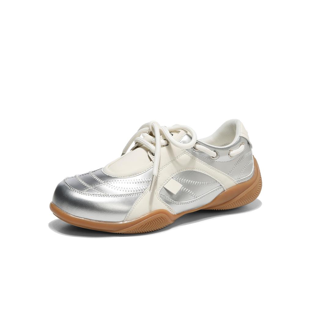 Silberne Dexun Schuhe, neue leichte und bequeme Frühlings-Freizeitschuhe, Plattform-Sportschuhe mit weicher Sohle