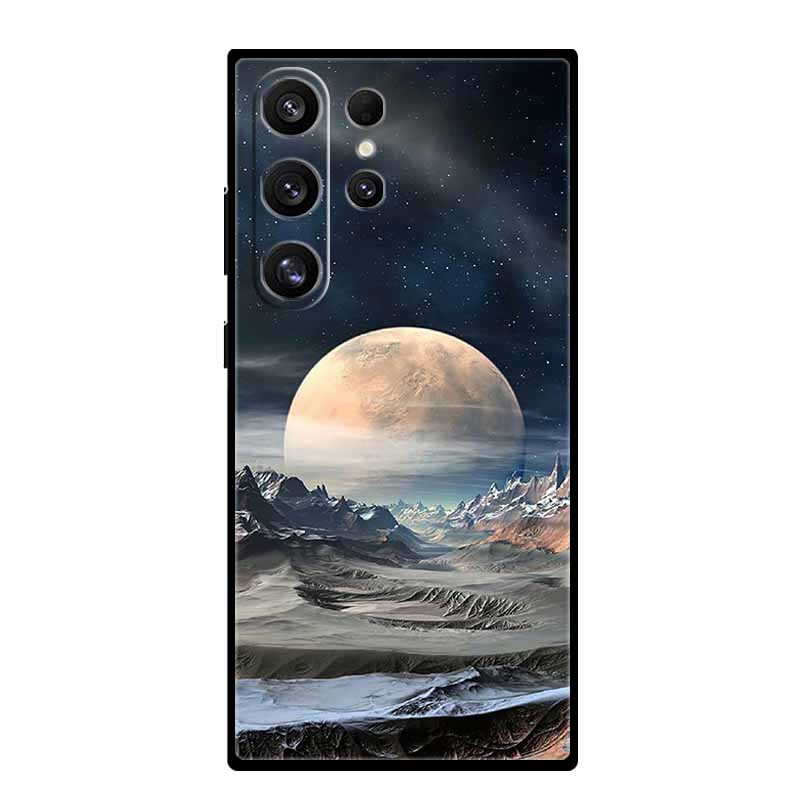 Animals Case For Samsung S26 Pro S25 S24 S23 FE S22 Plus Ultra Black Phone Cover Coque Galaxy S 25 Edge Protector Funda Capa