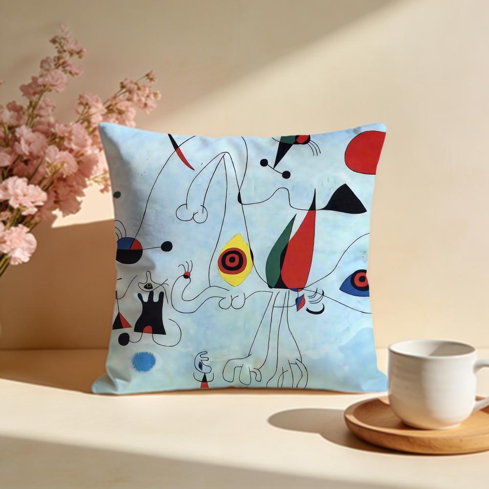 Hot JJoan Mirosew Cushion Cover Stylish Washable Pillow Cover Ideal for Couch Bedroom Car Decoration
