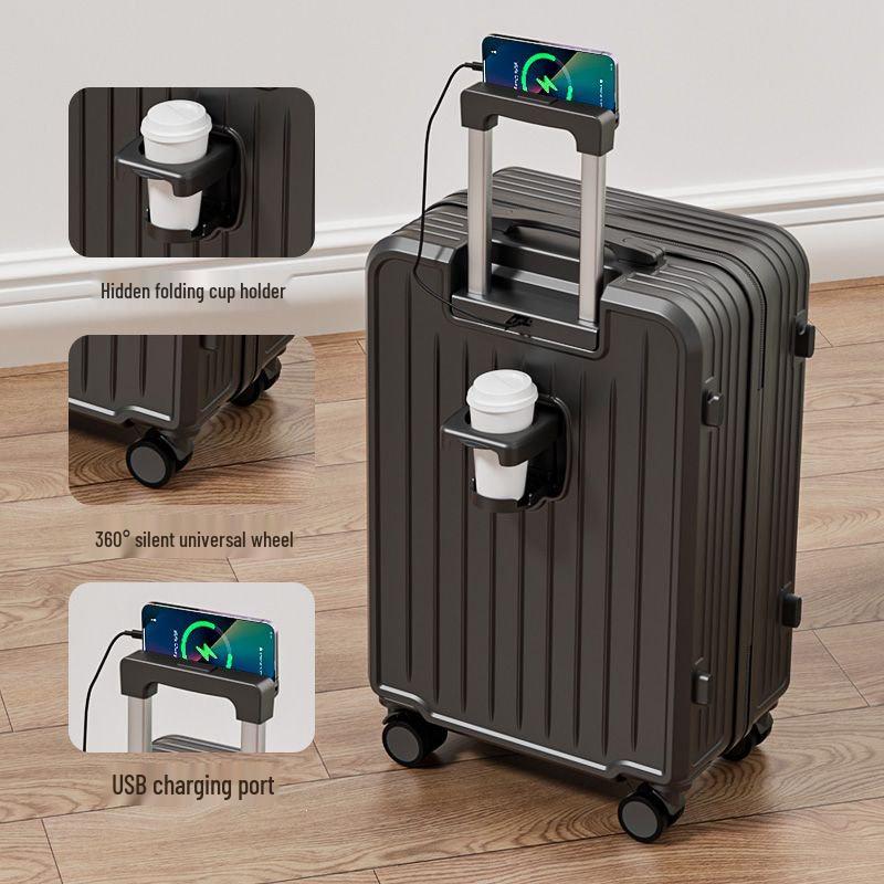 Durable 20-inch Silent Trolley Suitcase for Women and Men