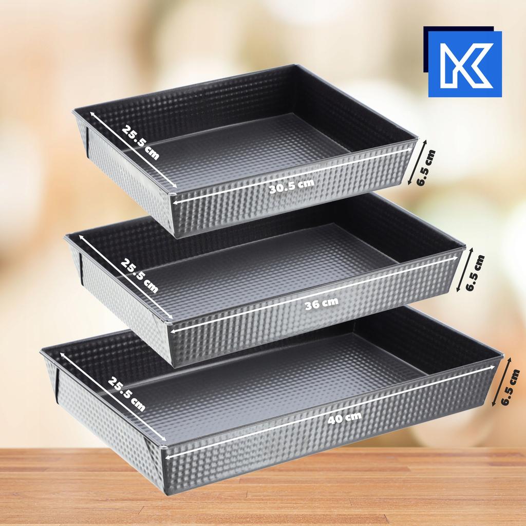 KADAX Blacha Forma Do Pieczenia Blaszki Tortownica XXL Zestaw 3szt Ciasta Blaszka