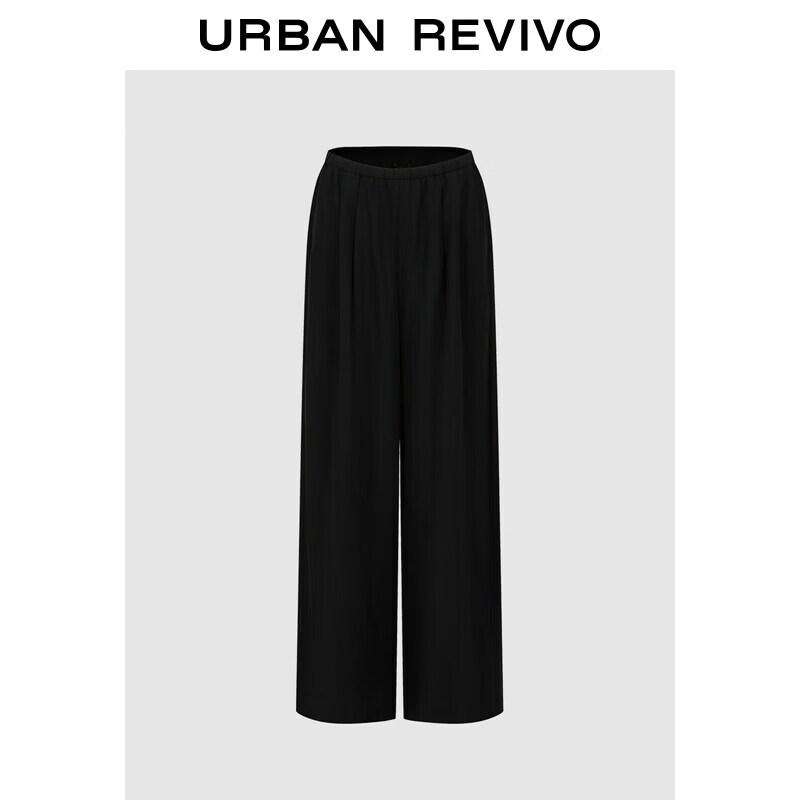 UR2026 Women s Elastic Waist Wide-Leg Pants XXS