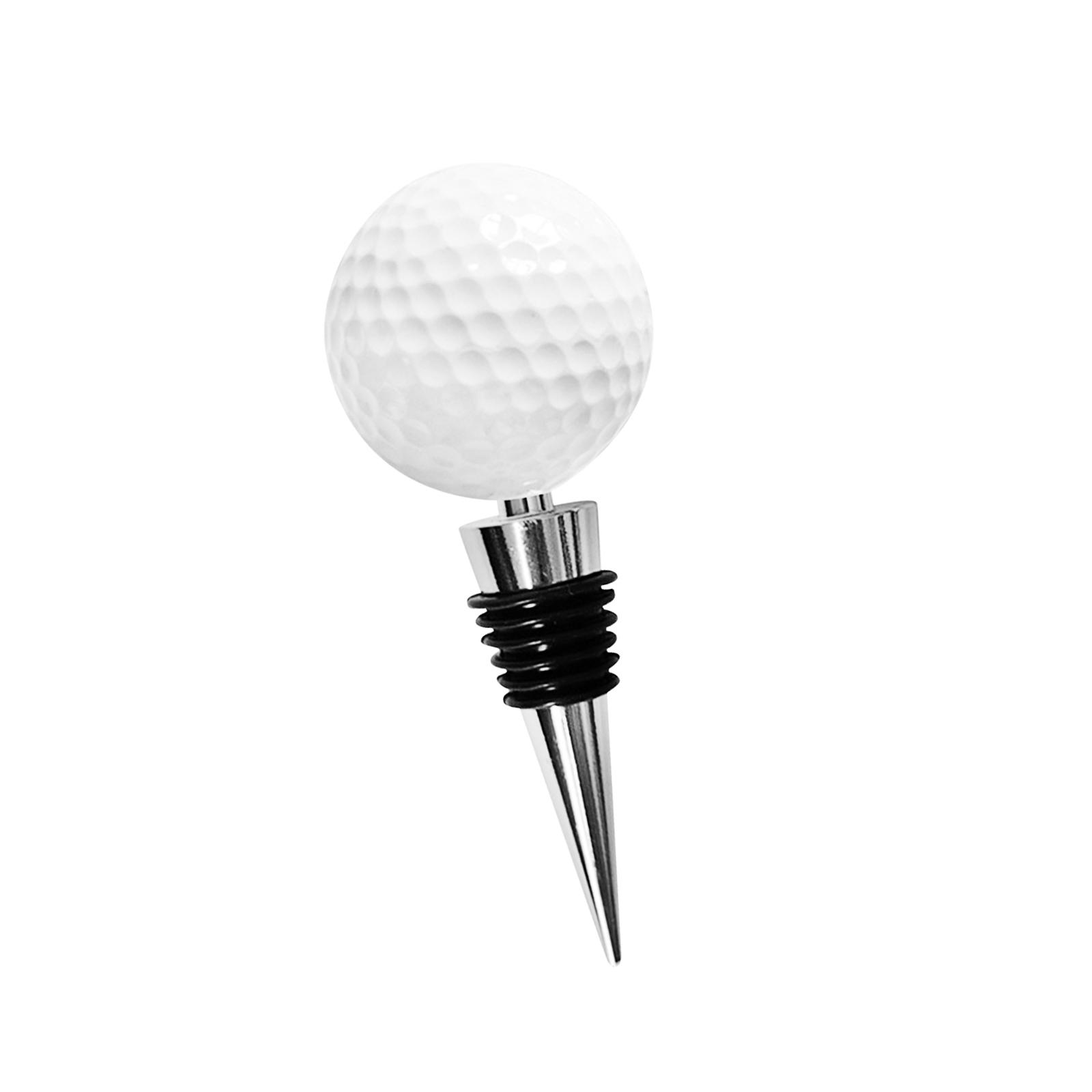 

Golf Ball Wine Bottle Stopper Novelty Gifts Beverage Bottle Stoppers Reusable for Festival Kitchen Hotel Wine Bottles білий