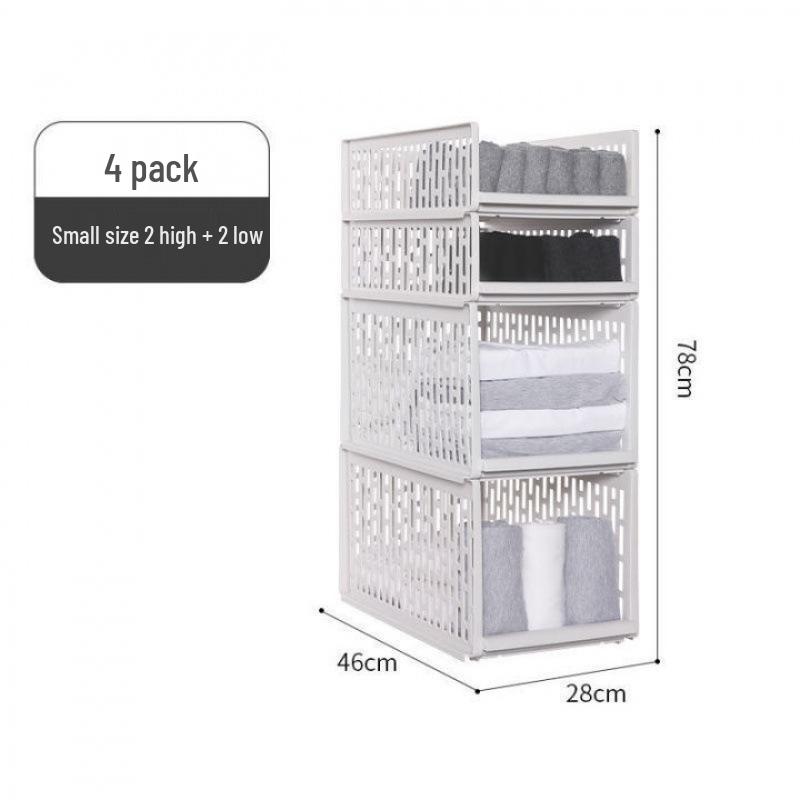 Pull-out Wardrobe and Desktop Storage Rack for Dormitory and Bedroom
