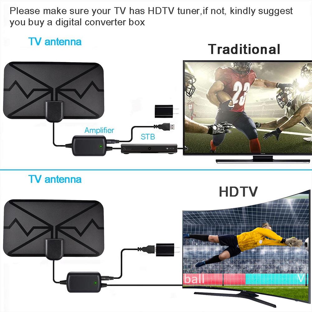 Indoor 1500 Miles Digital Antenna HDTV Aerial Signal Amplified HDTV Antenna 4K TV Aerial