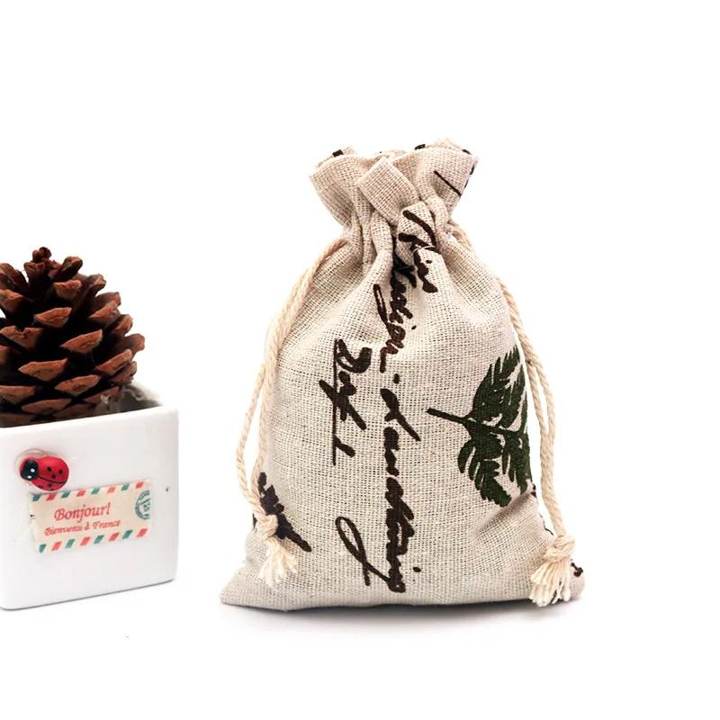 (10x14cm) Cute Cartoon Travel Storage Bag Cotton Drawstring Bag Pouches Candy Favor Holder Jewelry Party Gifts Bag 10pcs/lot