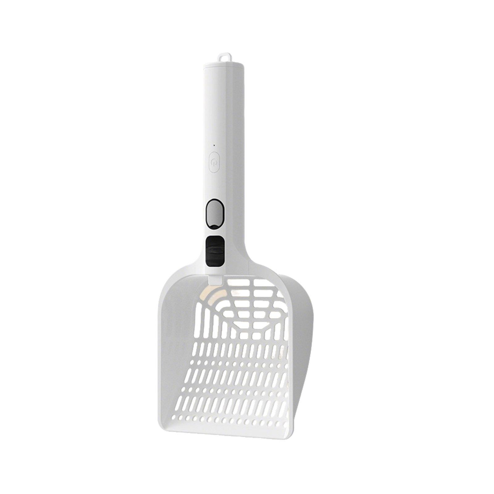 

Large Cat Litter Scoop with Smart Spray Function Dustproof Odor Control Cat Waste Shovel for Easy Cleaning of Cat Litter Boxes One Size білий