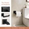Black Toilet Roll Holder Shelf Toilet Tissue Dispenser  Bathroom Kitchen Laundry Room