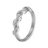 Elegant 14K Gold Braided Ring - High-End Titanium Steel, Non-Fading Jewelry for Women