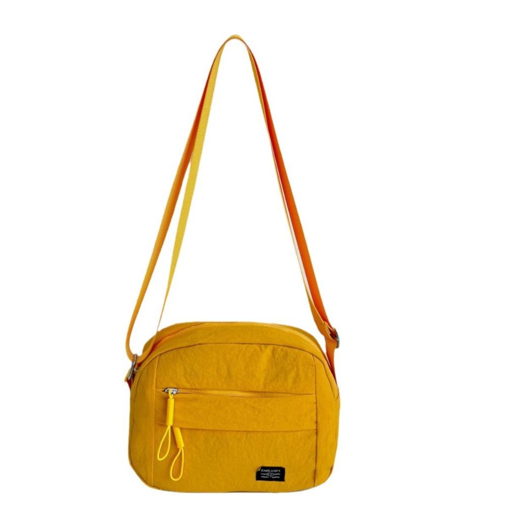 All-match Square Phone Pouch Korean Style Canvas Crossbody Bag Portable Sports Shoulder Bag Travel