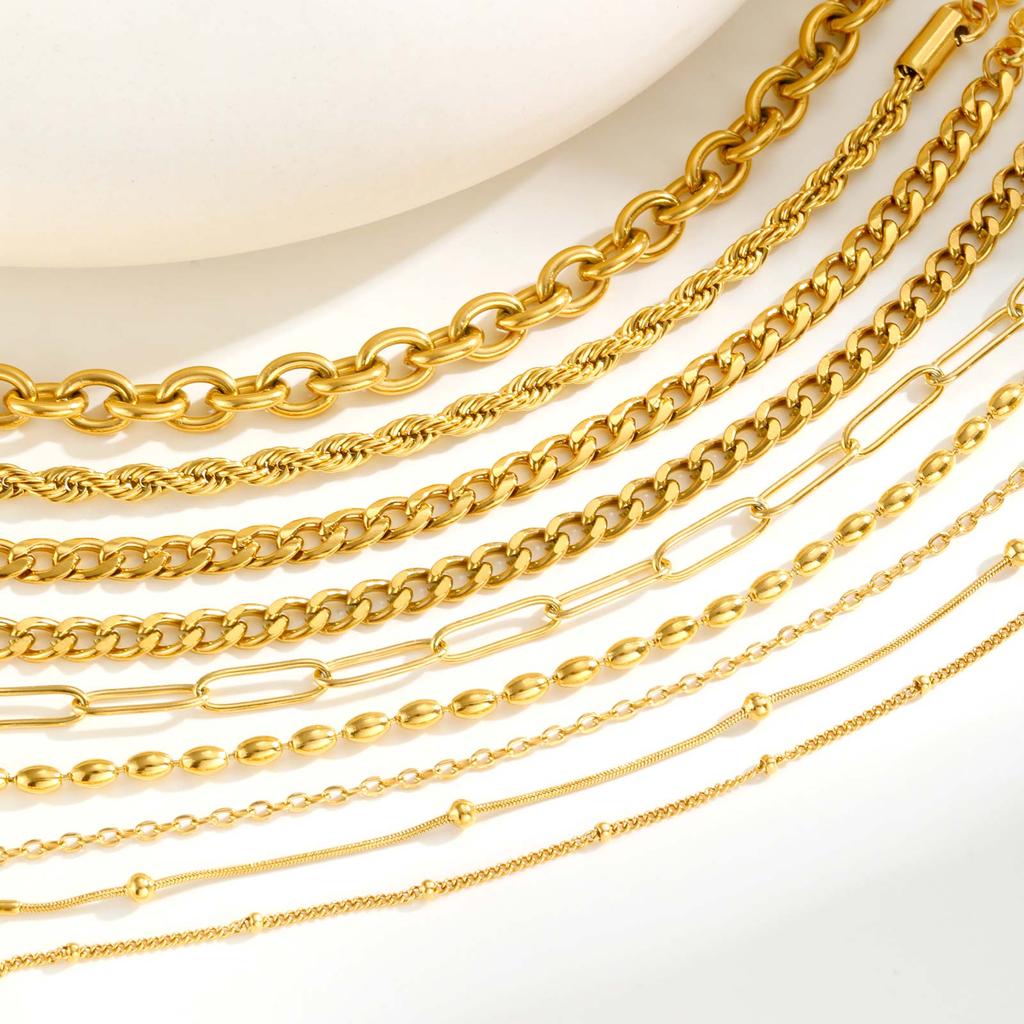 Xiaomi Vnox Square Chain Bracelets For Women Gold Color,Stainless Steel Round Bubble Buckle,Fashion Classic Bracelets Jewelry Hers Like