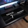 Tappetino Mouse Grande Personalizzato Cristiano Ronaldo, Stampa Testo Nome Personalizzato, Tappetino Scrivania Antiscivolo Logo Calcio Regalo Gaming