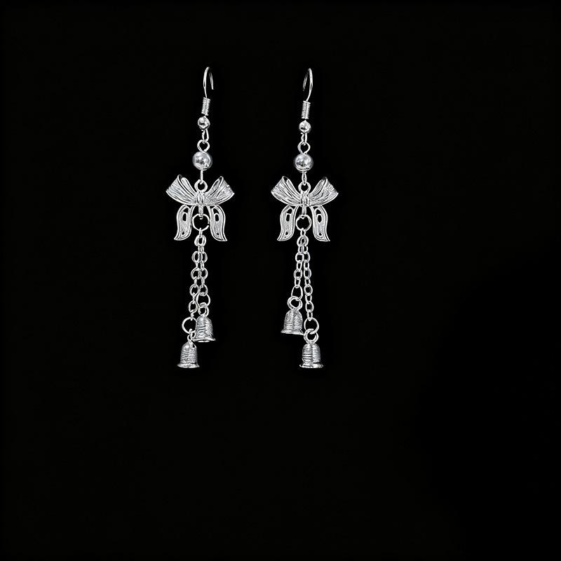 Ethnic style earrings Alloy silver-plated Miao ethnic minority Dong Yi earrings Earrings