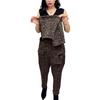 Pantalon Harem Imprimé Léopard Taille Élastique Épais - Hiver Décontracté Ample Élégant Pantalon Lanterne