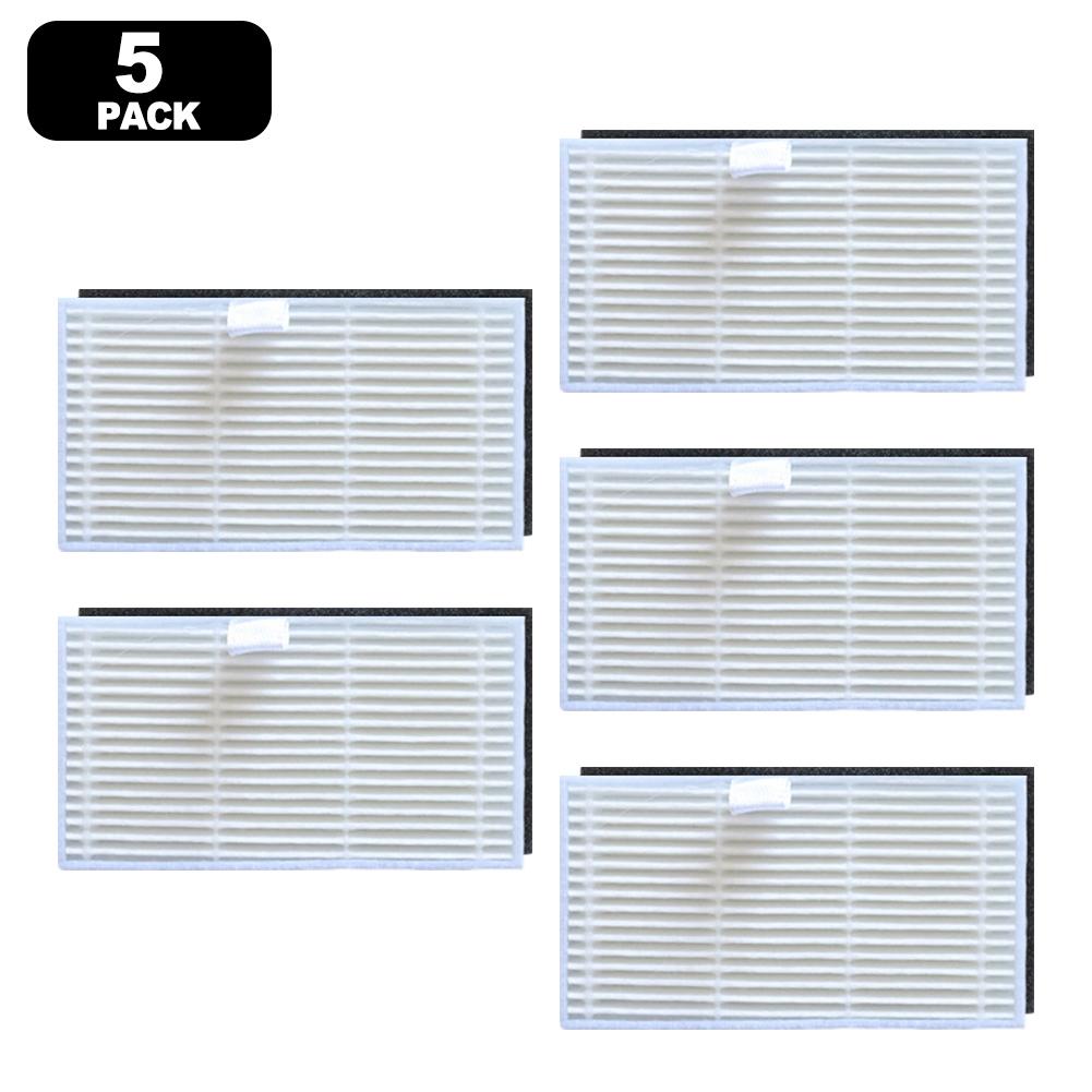 For Ultenic For T20 Pro Robot Vacuum Cleaner Filter Replacement 5 Pieces Washable Filters for Sustained Air and Vacuum Function