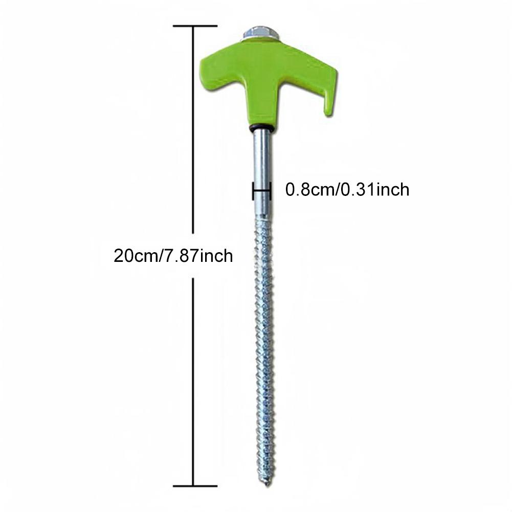 24Pcs Heavy Duty Spiral Screw with Hex Socket Stakes Ground Anchors Camping Stakes Tent Ground Nail Heavy Duty Tent Stakes Pegs