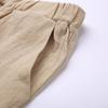 Women's summer casual loose cotton and linen embroidered wide-leg pants