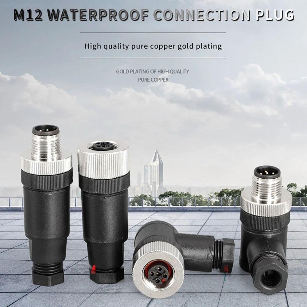 PG7 M12 Sensor Connector Waterproof M12 Aviation Plug High Quality Male&Female Plug  Household