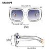 Oversized Square Sunglasses Women Fashion Vintage Multicolor Outdoor Sun Glasses Trendy Brand Stylish Shades for Vacation