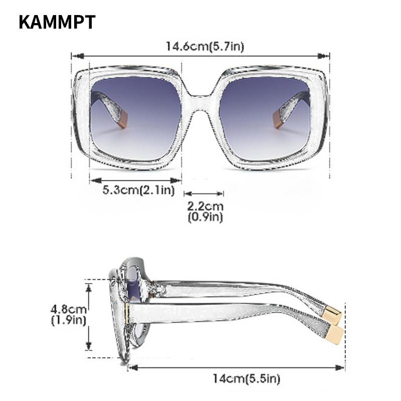 Oversized Square Sunglasses Women Fashion Vintage Multicolor Outdoor Sun Glasses Trendy Brand Stylish Shades for Vacation