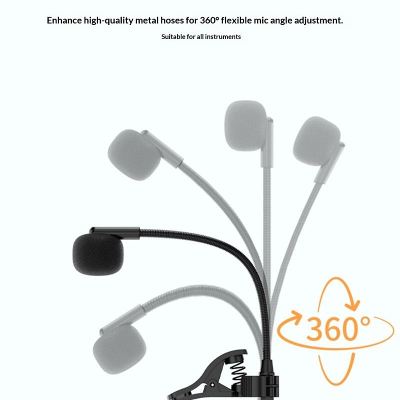 User Friendly Wireless Microphone for Instrument with Automatic Pairing and Clear Sound for Enthusiasts & Professional