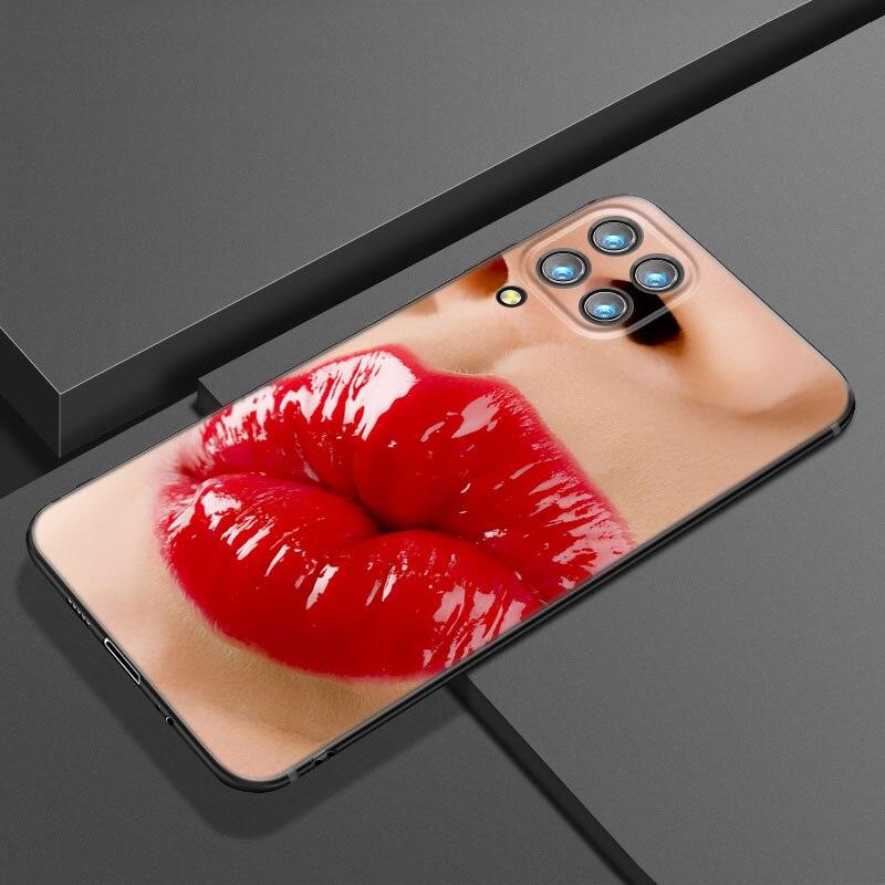 Custodia per telefono Bellezza Labbra Rosse Per Samsung Galaxy A21 A30 A50 A52 S A13 A22 A32 4G A23 A33 A53 A73 5G A12 A31 A51 A70 A71 A72 Cover
