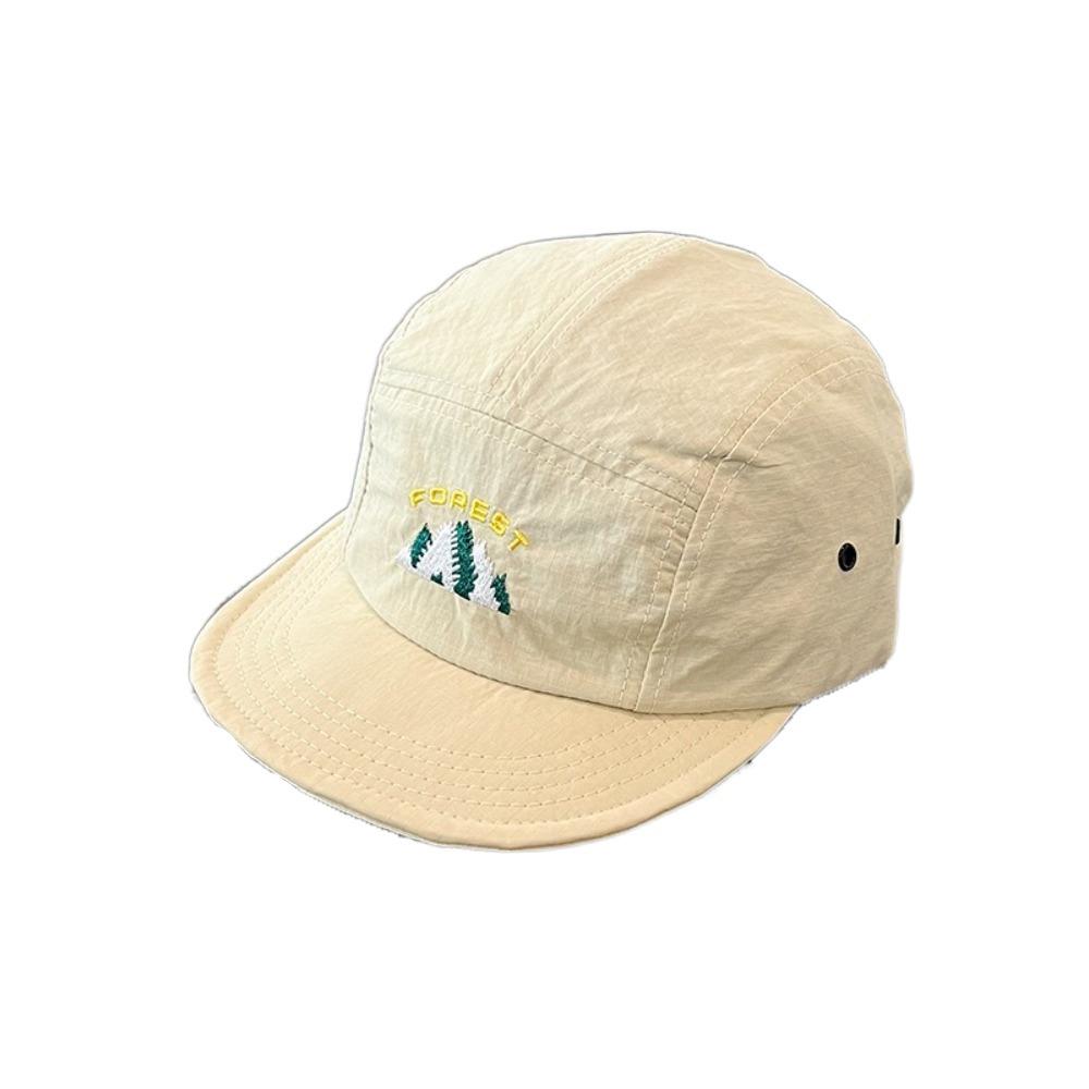 Solid Color Sun Hat Quick-Dry Peaked Cap Versatile Short Brim Baseball Cap  Fishing