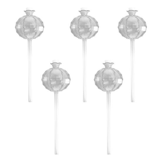 Plant Watering Bulbs Planter Insert Self Watering Globes with Stoppers Cactus Ball Shape Vacation Plant Watering Tools