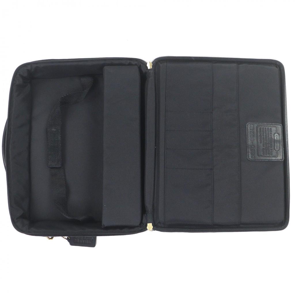 Tolle COACH Aktentasche 2-Wege Business-Tasche und PC-Tasche schwarzes Leder Herren 0539 Gebraucht