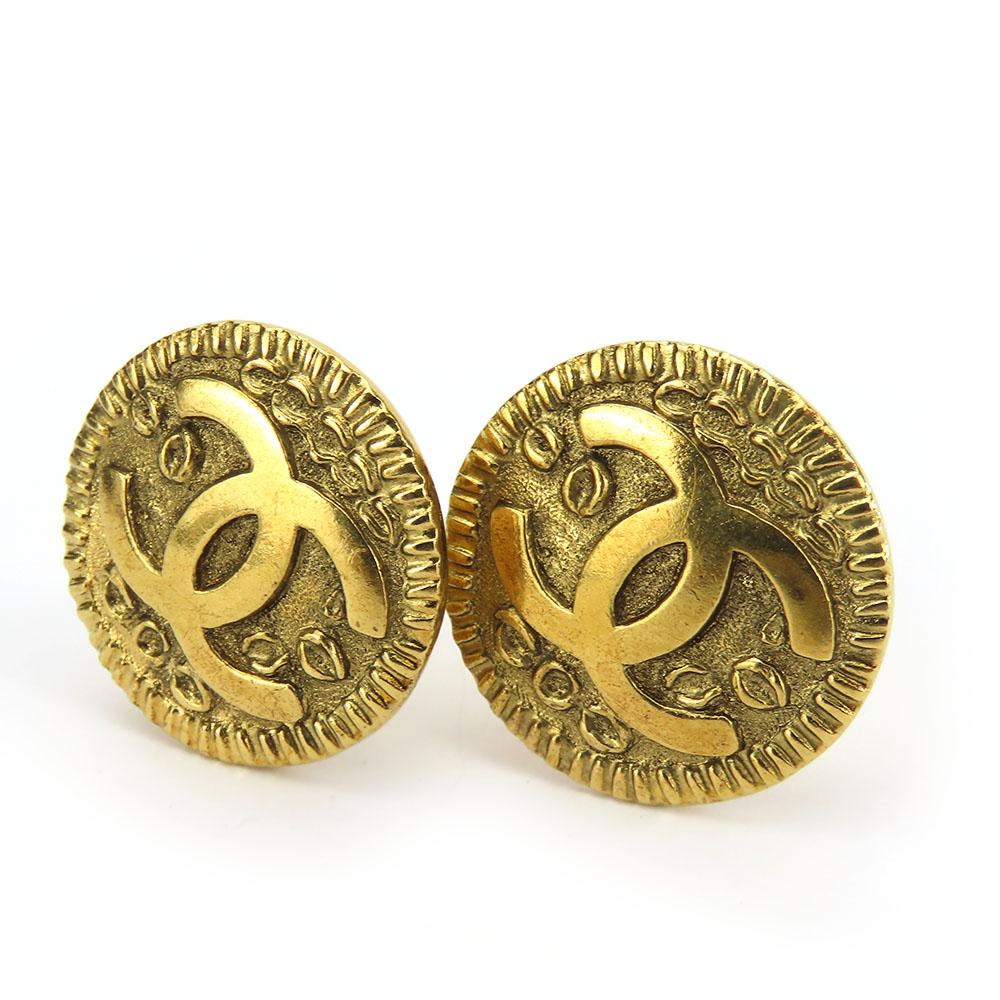 Used CHANEL Earring metal 15.2g gold Accessories