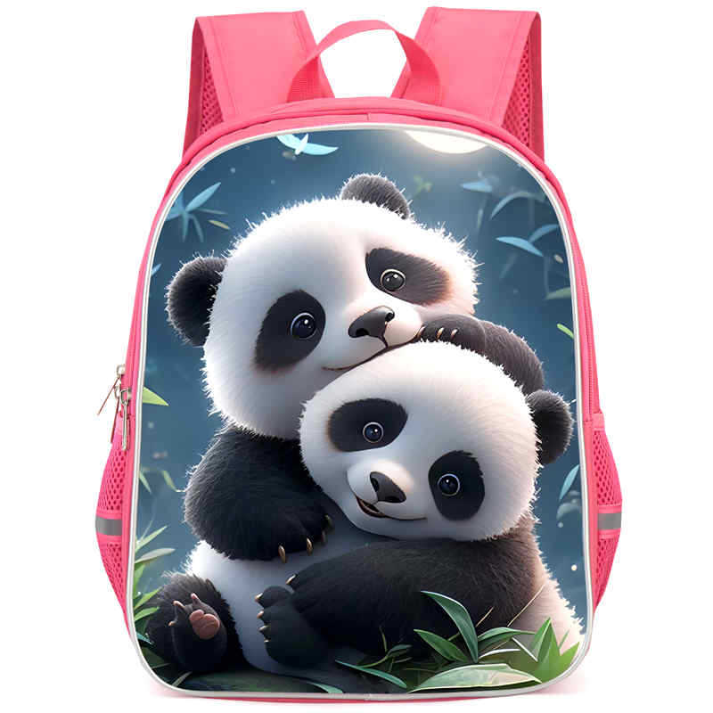 Panda Niedliche Schultasche Verschleißfest Großes Fassungsvermögen Wirbelsäulenschutz Und Anti-Buckel Schüler Party Must-Have Leichter Rucksack