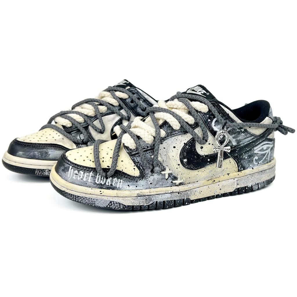 Nike Dunk Retro Black All The Best Low top Skateboard Shoes Men's Black White Gray DD1391-100(Team45-)