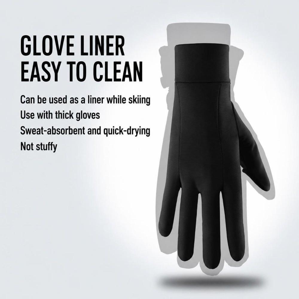 Breathable Ski Gloves Liners Touch Screen Cycling Gloves New Winter Warm Gloves Mountain Bike