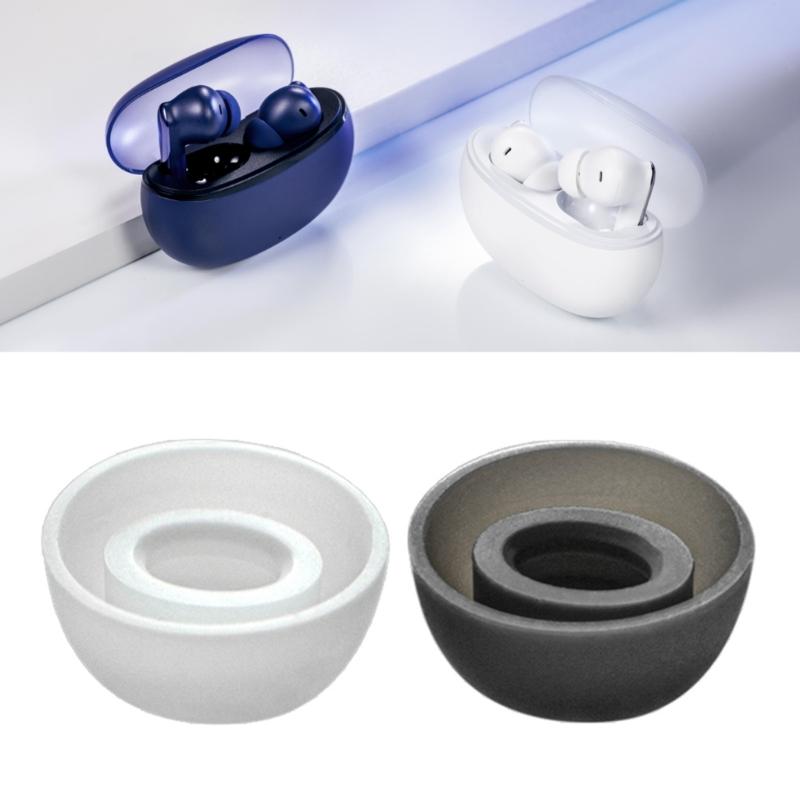 1Set Replacement Ear Tips For RM Buds Air 2/Buds Air 3 In Ear Headphones Earbuds Soft Silicone Washable Reusable