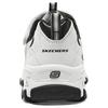 Skechers Synthetic Leather, Textile Kids Lifestyle Shoes White/Black Teenagers 403825L-WLGY