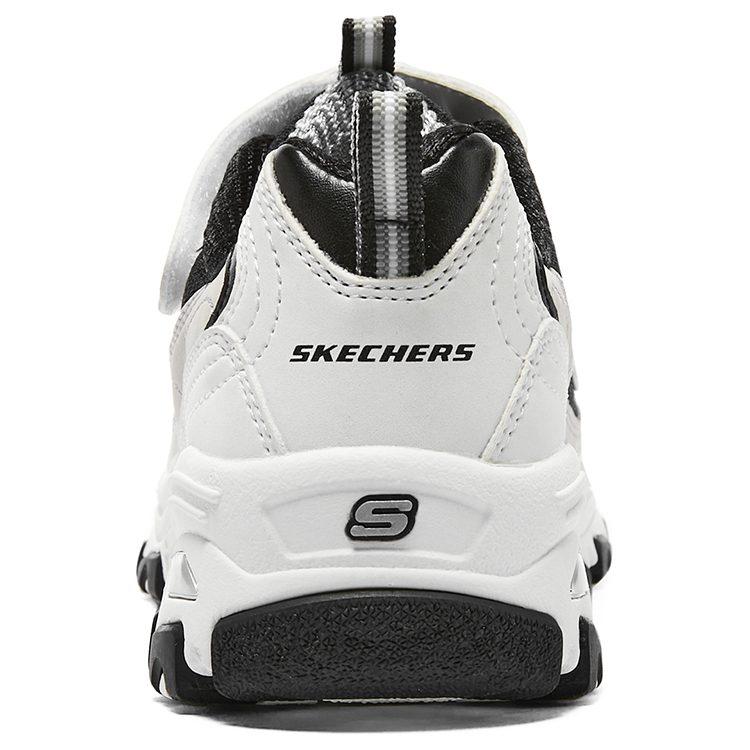 Skechers Synthetic Leather, Textile Kids Lifestyle Shoes White/Black Teenagers 403825L-WLGY