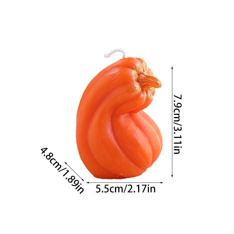 Halloween Pumpkin Shape Festive Atmosphere Aromatherapy Pastoral Style Smokeless Candles Gift Multicolor